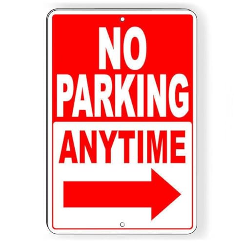 No Parking Anytime ��� �E��� �T�C��&����� �z�[���f�R���[�V���� 12x8�C���`/30x20cm