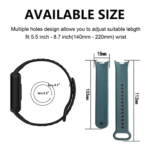KUTEWEU Strap Compatible with Xiaomi Mi Band 8 Watchband - Image 4