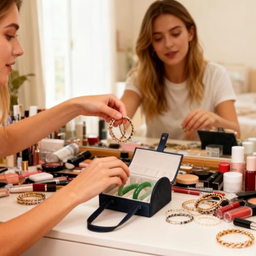 Almacenamiento para pendientes y soporte para pulsera antirayaduras 3
