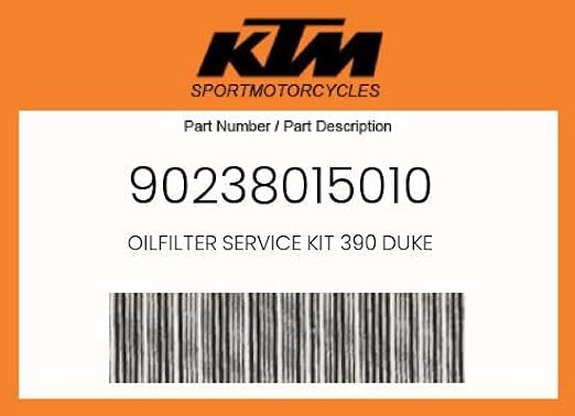 New Ktm Oil Filter Service Kit 2014-2021 Rc 390 Duke 90238015010