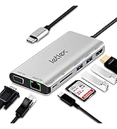 LETLEX Multifunctional 8 in 1 USB C Hub – Seamless 5Gbps Data Transfer – Smooth Network Connectio...