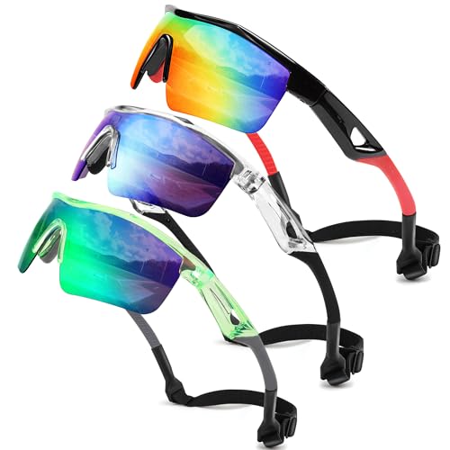 Image of FEISEDY Kids Polarized Sports Sunglasses, TR90 UV400 Baseball Cycling