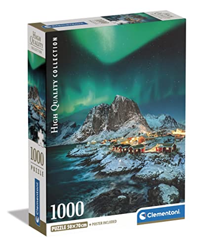 Puzzle 1000 pièces + poster : Îles Lofoten Clementoni Puzzles - vue 2
