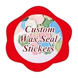 Sellos de Cera Personalizables 3cm - Logo/nombre/letra en pegatinas - Para invitaciones de boda, regalos, decoración - Idea de regalo original