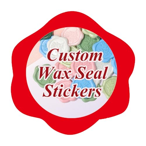 Sceaux de cire personnalisables 3cm autocollants pour invitation mariage