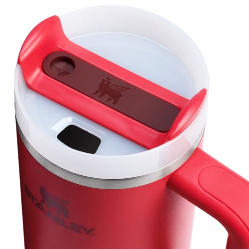 Image of STANLEY Quencher H2.0 Tumbler with Handle and Straw 30 oz | Flowstate 3-Position Lid | Cup Holder Compatible for Travel | Insulated Stainless Steel Cup | BPA-Free | Chili Red