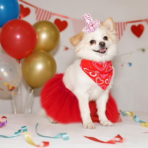 Set de Disfraz para Perro Día de San Valentín 3 piezas miniatura 6