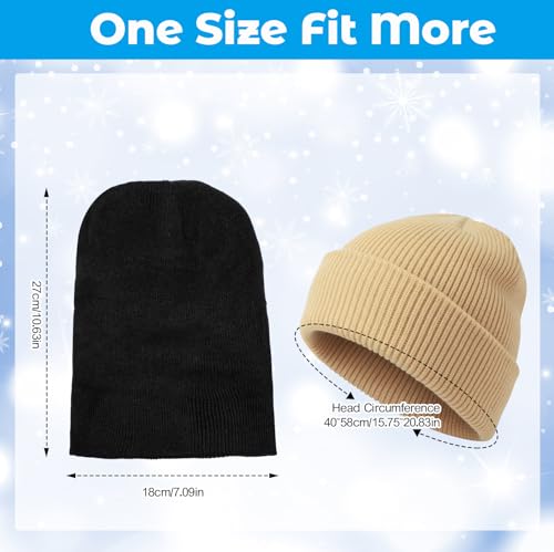 Image of Handepo 60Pcs Kids Winter Beanie and Gloves Bulk Knit Hats Gloves Warm Unisex Cold Weather Winter Gifts for Boy Girl Homeless
