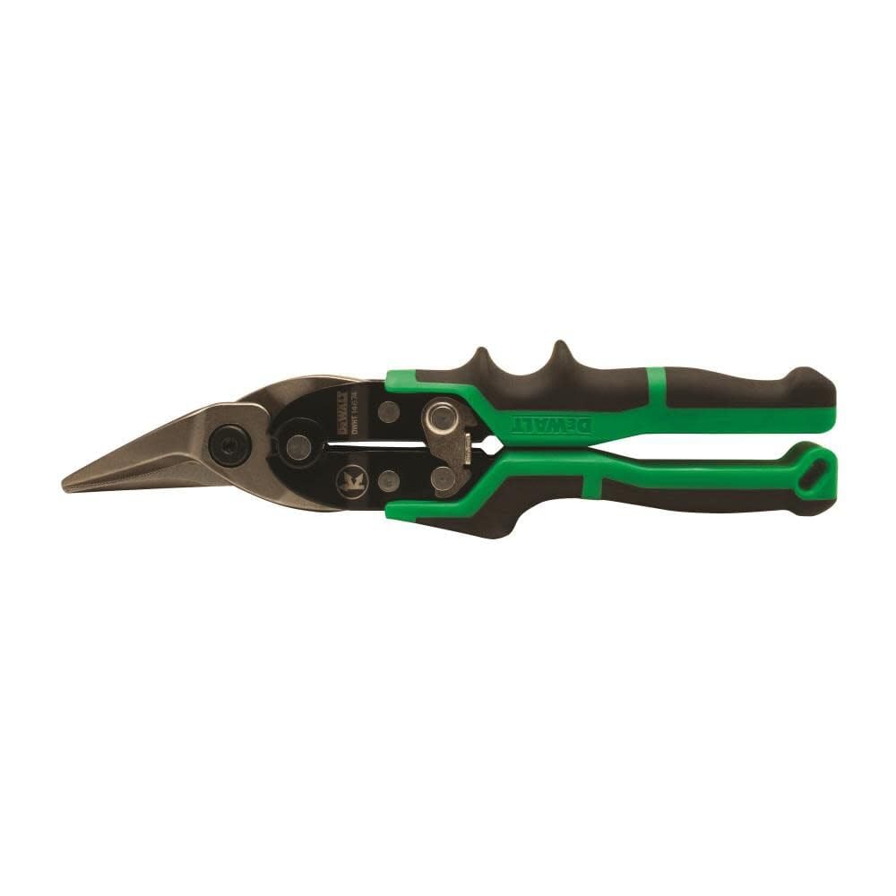 Dewalt Right Cut Ergo Aviation Snips, Traditionally Used for Cutting Aluminium Vinyl siding, screening, Cardboard, Leather