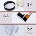 1oz Glass Jar with Lid, Hoa Kinh 40 Pack Clear Round Containers Cosmetic Glass Jars with Inner Liners and Black Lids Travel Jars for Storing Lip and Body Scrub, Lotion, Body Butter, Bath Salts, Liquid
