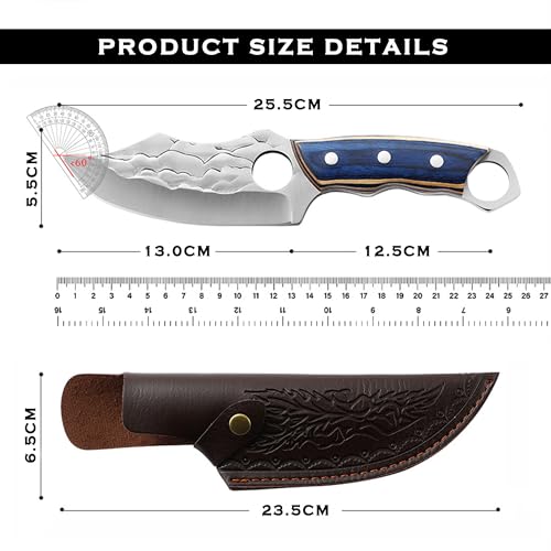 SHANFEEK Chef Knife Meat Cleaver 5-Inch Kitchen Cooking Boning Tomato Fruit H...