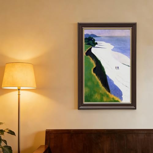 Impression sur toile The White Beach par Felix Vallotton tableau de bureau 20x30 cm