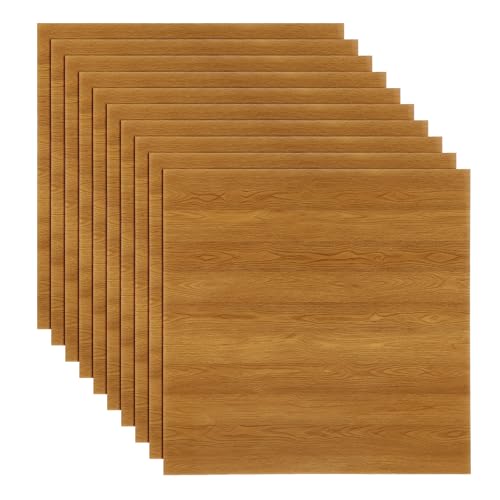 Azulejos adhesivos PVC madera QUARKZMAN 30x30cm pack 20 piezas marron para pared