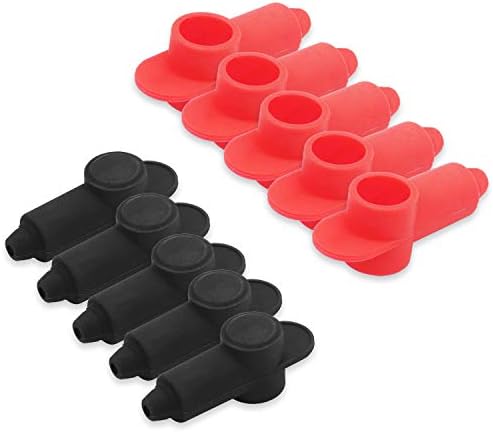 Recoil Silicone Terminal Cover Alternator Battery Stud Power Junction Block | 10 Pack Fits 10-2 AWG Wire
