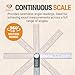 Precision Peak Digital Angle Finder Ruler, 7-Inch/200mm Precision Angle Measuring Tool for Woodworking, Carpentry, and DIY Projects, 2 Batteries Included - Premium Steel Construction