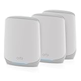 Orbi Whole Home Tri-Band WiFi 6 Mesh Network System (RBK663) – Router with 2 Satellite Extenders, Security Features, Coverage up to 6,600 sq. ft., 75 Devices - AX3800 (Up to 3.8Gbps)