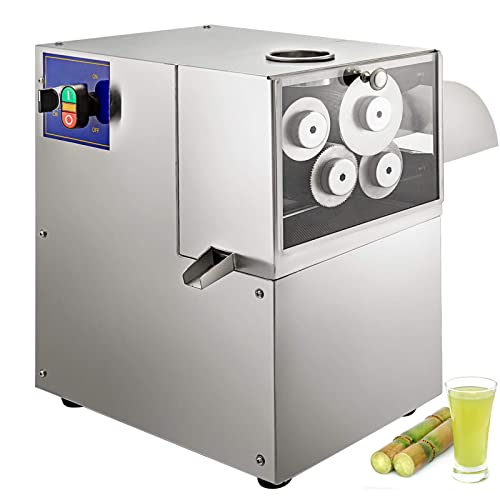 Sugarcane Press Machine,Commercial Sugarcane Juice Machine, for Cuicing Sugar Cane Kumquat Citrus Ginger