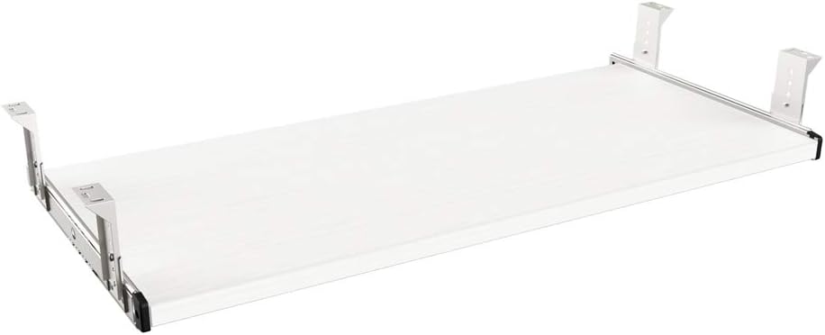 FRMSAET Furniture Accessories Office Product Suits Hardware 20/24/30 inches Keyboard Drawer Tray Wood Holder Under Desk Adjustable Height Platform. (30 inches, White)