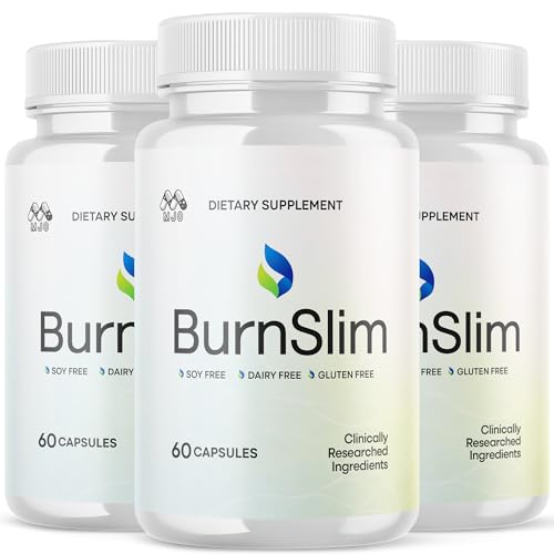 Image of (3 Pack) Burn Slim Capsules, Official Burnslim Pills with All Natural Ingredients, Advanced Burn Slim Health and Wellness Vitamin Supplement Supporting Active Lifestyle for Women & Men (180 Capsules)