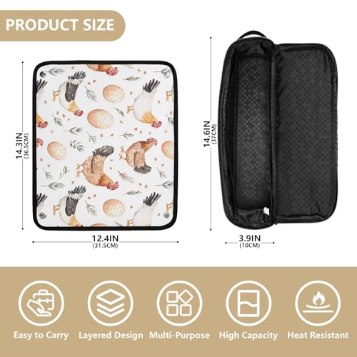 Bolsa organizadora para herramientas de cabello resistente al calor y portátil de 14.6 x 3.9 x 3.9 pulgadas miniatura 4