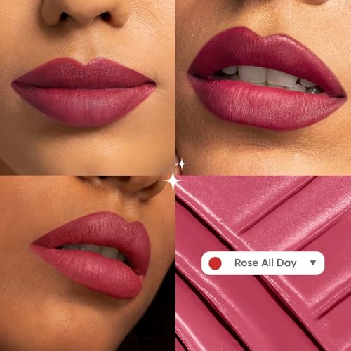 Image of Nykaa Superlight Lip Cloud Airy Mousse Matte Liquid Lipstick for Lip & Cheek (Rose All Day)