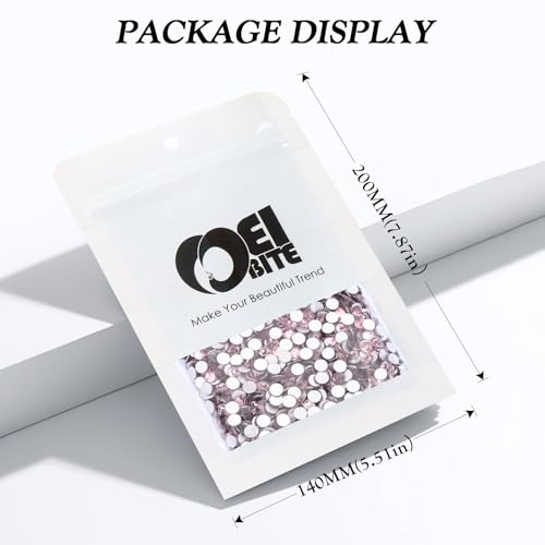 Image of Light amethyst Flatback Rhinestones, Glass Rhinestones for Nail Art and Craft, Glue Fix, Loose Crystal Gemstones(Lt.amethyst, SS30, 576pcs, 6.4-6.6mm)