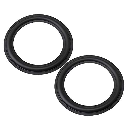 RDEXP 8inch Rubber Speaker Foam Edge Subwoofer Surrounds Ring Replacement Part for Speaker Repair or DIY Pack of 2
