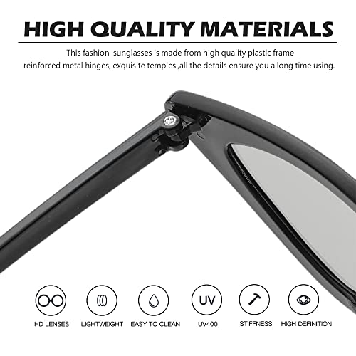 Lxnoap Black Sunglasses Classic Retro 80’s Vintage Style Design UV protection Lens4