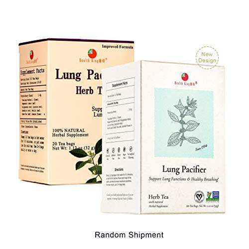 Health King Medicinal Teas Lung Pacifier Herb Tea Bags, 20 Count #TOP1
