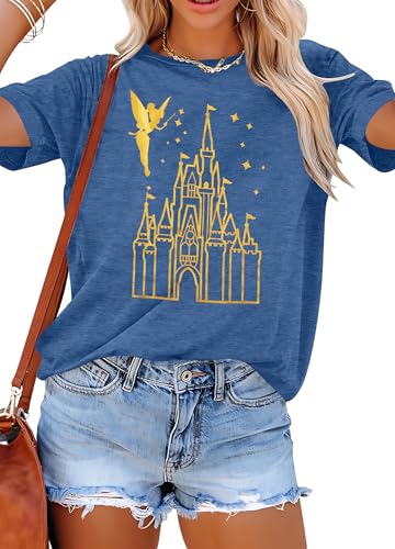 Image of Magical Shirt for Women Magic Kingdom Tshirt Family Vacation Tee Castle Believe in The Magic Summer Trip Tops