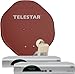 Produktbild Telestar Alurapid 45 2-Teilnehmer Sat-Komplettanlage (inkl. 45cm Spiegel, Twin-LNB, 2x Sat-Receiver Teledigi 3 S+) rot