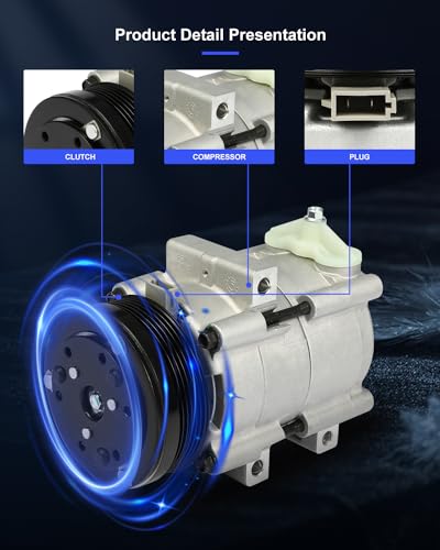Image of ECCPP AC Compressor 2004-2006 for Ford for F-150 for F-250 for F-350 5.4L
