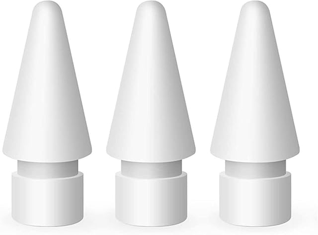 flintronic Tips Compatible with Apple iPad Pro pencil, 3 Pack Replacement Tips for Apple Pencil 2nd Gen & 1st Gen, High Sensitivity Pencil Nibs Replacement Tips for iPad Pro iPencil nibs - White