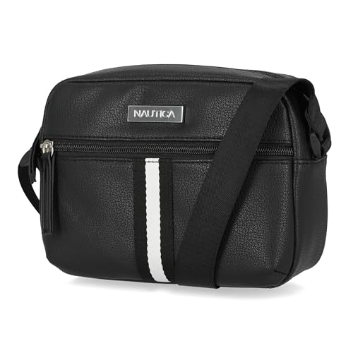 Nautica Bolsa tiracolo ajustável para câmera Nautica Candid feminina, Bowline preto, One Size