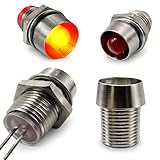 Lumetheus LED Fassung 3mm Metall Silber - 20 Stück Set - Hochwertige Lampenfassung mit Gewinde für Leuchtdioden - Vielseitige Montage in Display Panels, Beleuchtung & Bastelprojekte