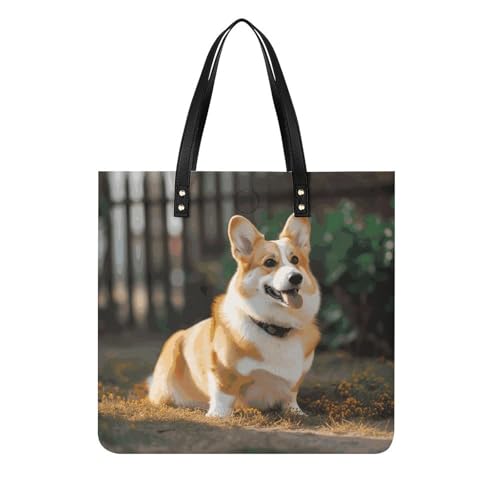 Sac hobo Corgi en cuir végétalien pour vos voyages, travail et sorties décontractées