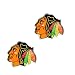 NHL Chicago Blackhawks Sports Team Logo Women Girls Fashion Wear Post Stud Earring Set Charm