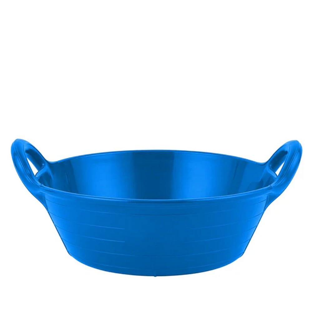 Red Gorilla Plas Medium Blue Skip Feed Bucket Tub Feeder Trough for Animal Feeding Garden Stable Building Site 20 Litre Capacity