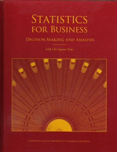 Statistics for Business Decision Making and Ana... 0558920470 Book Cover