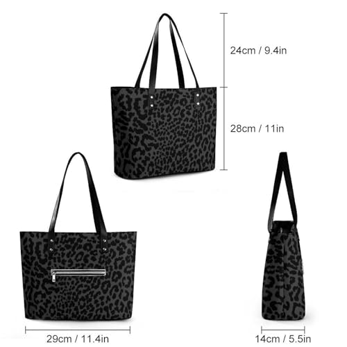 Bolso Tote Satchel Casual de Gran Capacidad en Cuero miniatura 7