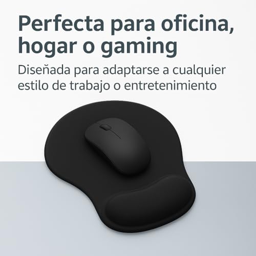 Alfombrilla ergonomica para ratón. Almohadilla con reposamuñecas de Gel ergonómico para pc. Base de Goma Antideslizante. Mouse Pad ergonómica de microfibras (Ergo 2.0) - imagen 7