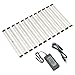 [New] EShine 12 Panels LED Dimmable Under Cabinet Lighting Kit! Hand Wave Activated - Touchless Dimming Control - Bright, Strong and Stable - Easy to Install - Deluxe Kit, Warm White (3000K)