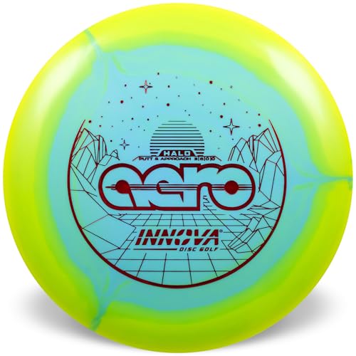 Innova Halo Star Aero Disc Golf Putter – One Disc Round, Flies Straight (Colors May Vary) (175-177g)