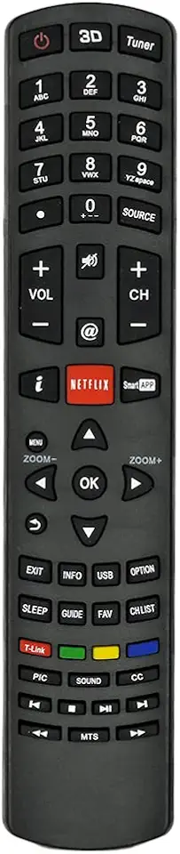 Controle Remoto Para Smart TV LCD LED Philco Netflix 3D