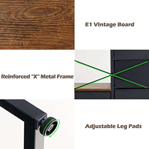 Yigobuy Free Standing Closet Organizer Heavy Duty Garment Rack With 4 Drawers Extra Large Entryway Hall Tree With Shoe Storage Wardrobe Clothes Garment Rack #TOP4