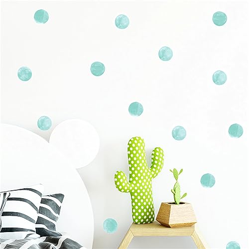 6 hojas 72 adhesivos de vinilo mint green para pared miniatura 2