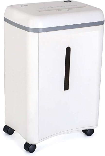 WOLVERINE 8-Sheet Super Micro Cut High Security Level P-5 Ultra Quiet Paper/Credit Card Home Office Shredder with 17-Litre gallons Pullout Waste Bin SD9101 (White)