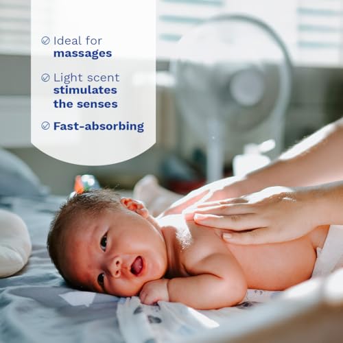 Image of Mustela Baby Massage Oil - 100ml | Nourishing & Relaxing Massage Oil for Delicate Baby Skin | Clinically Tested, Hypoallergenic & Paraben-Free | Gentle Care for Sensitive Skin