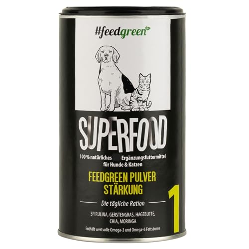 FeedGreen Pulver I Hundefutter I Katzenfutter I Stärkung I Natürlich I 200g
