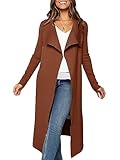 ANRABESS Women's Casual Cardigan Soft Fuzzy Sweater Jacket Long Knitted Lightweight coatigan Overcoats Fashion Outfits 2023 Trending Fall Long blazers Clothes -B712-kafei-L